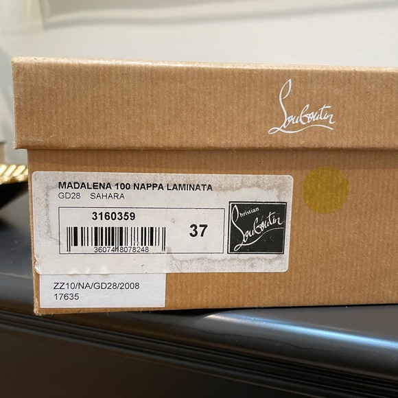 Christian Louboutin gold heels $340 - Picture 4 of 4